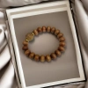 Shoumu Fang wholesale cliff cypress bracelets, made of aged Taihang material with scars, 108 Buddhist prayer beads bracelets, couple accessories for men and women details Picture